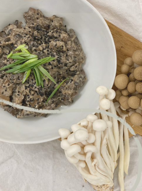 Coconut Braised Mushrooms