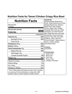 Tamari Chicken Crispy Rice Bowl