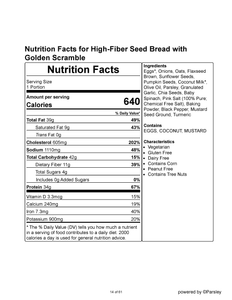 High-Fiber Seed Bread with Golden Scramble